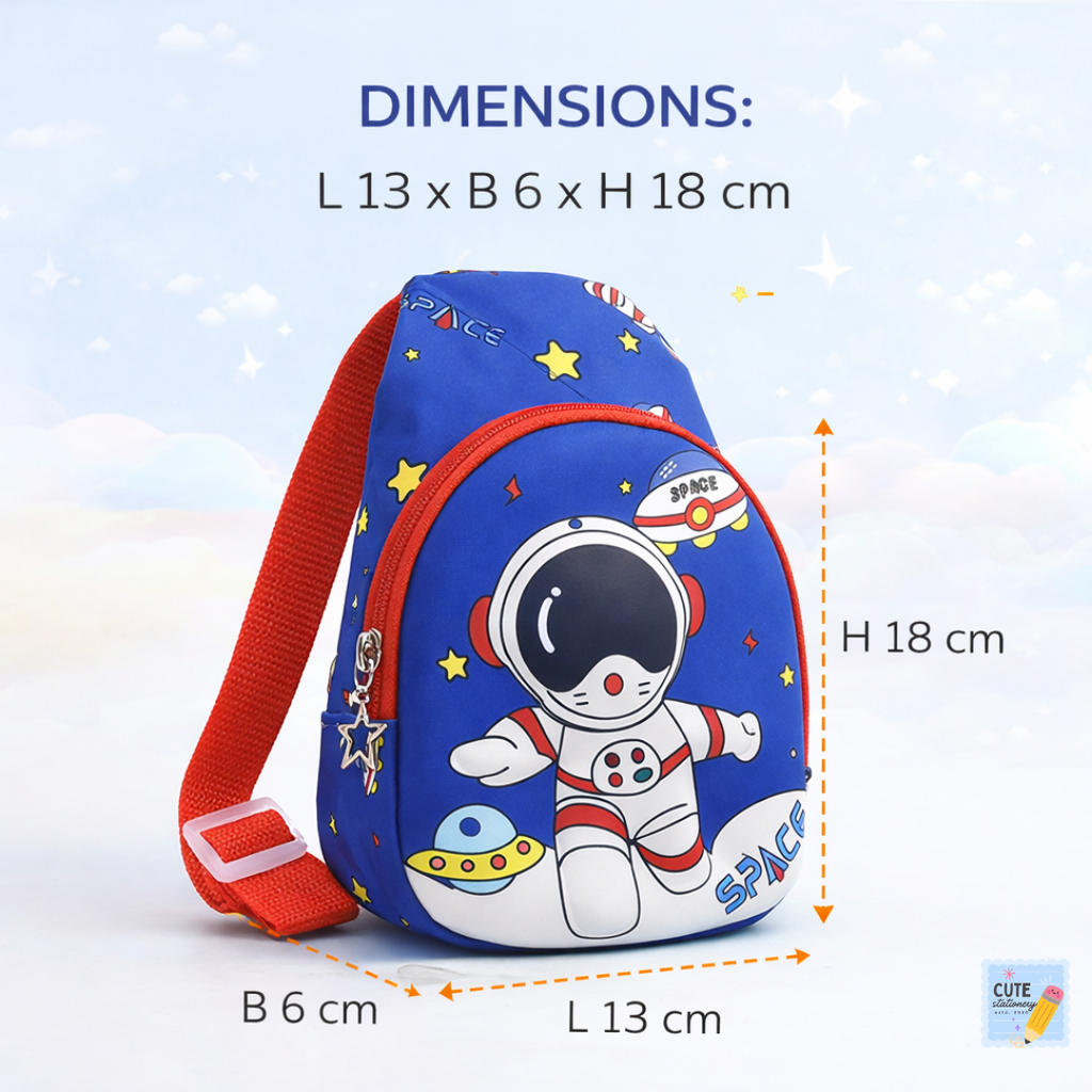 Kids Cartoon Shoulder Bag – Cute, Lightweight & Stylish