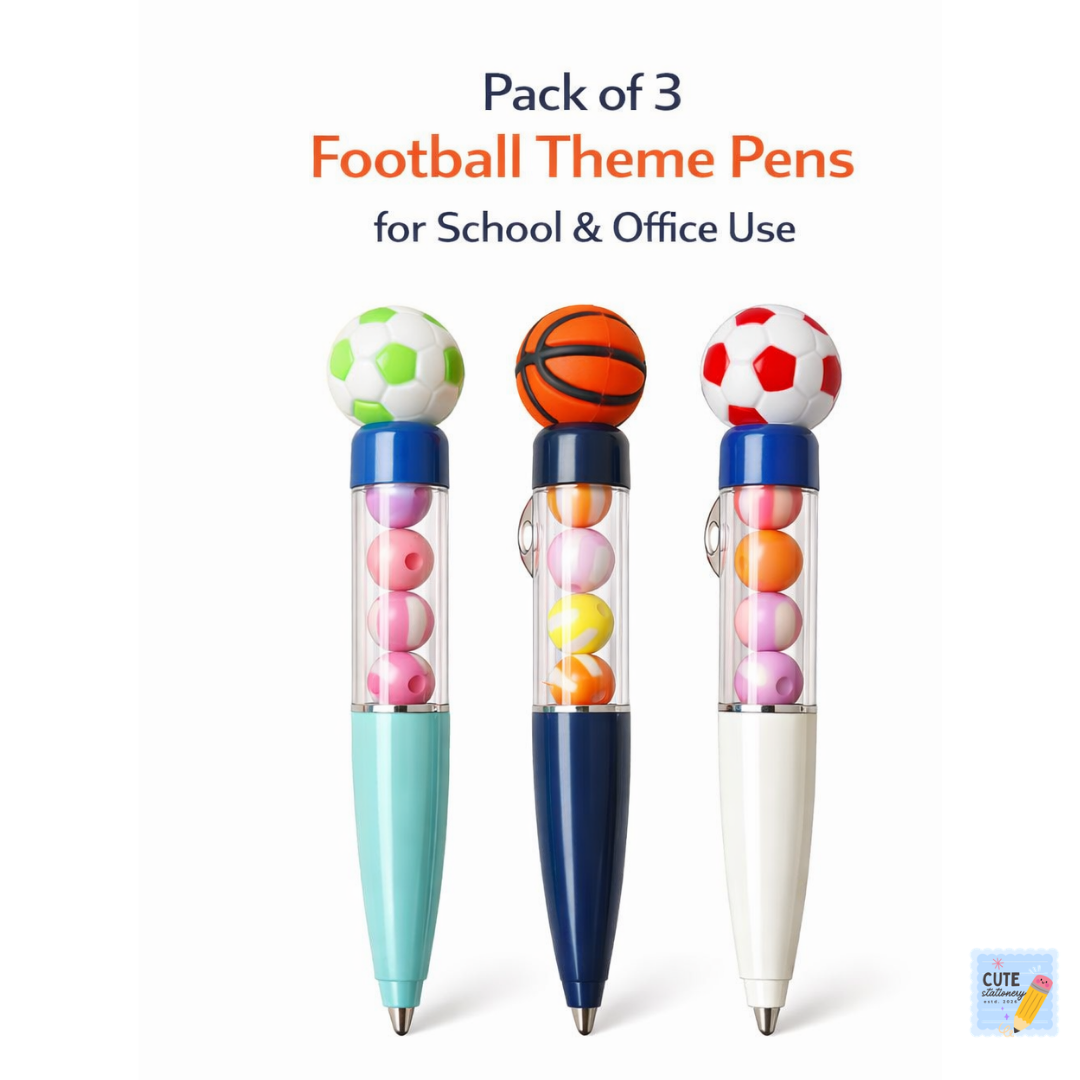Football & Basketball Theme Ball Pen (Pack of 3)