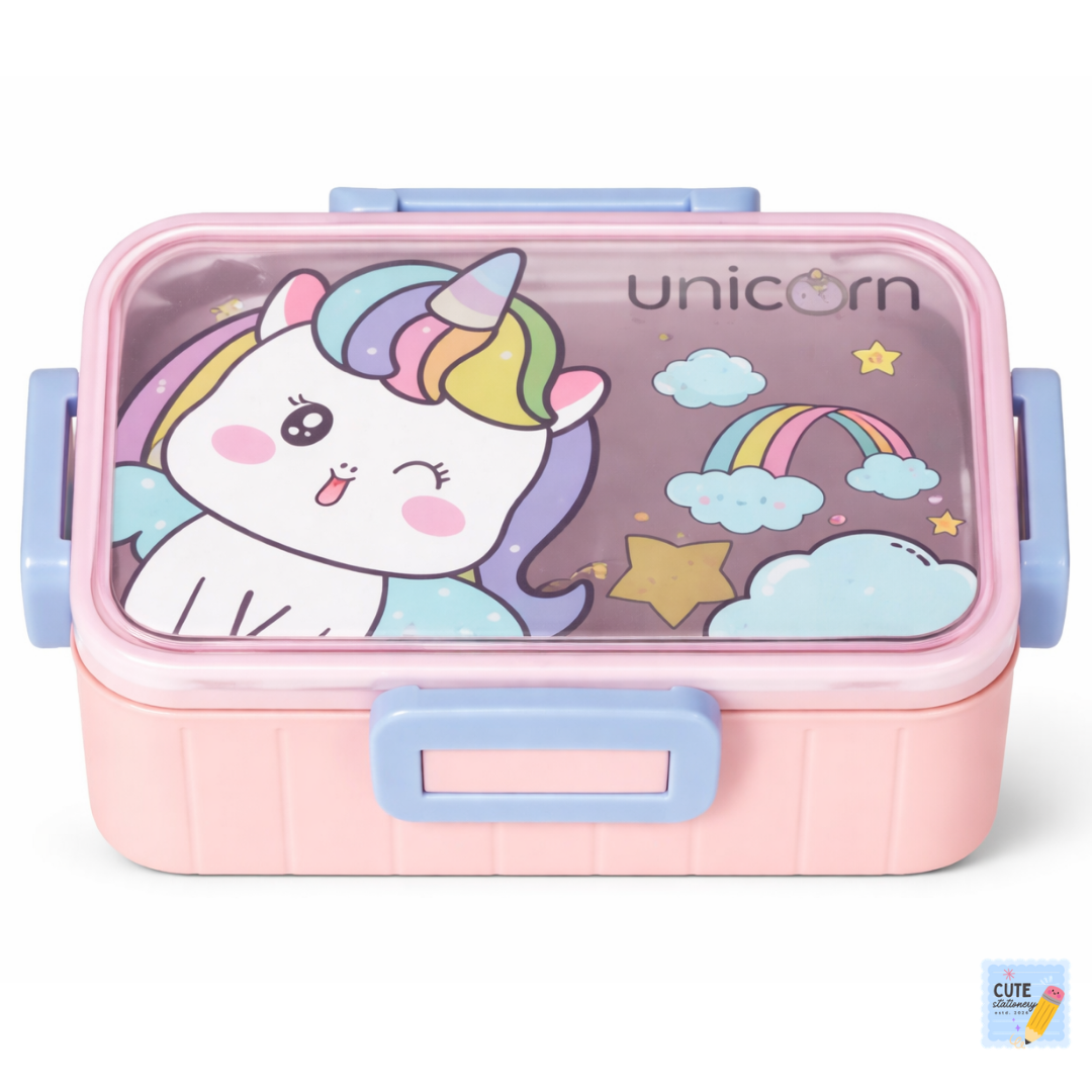 Stainless Steel Cartoon Lunch Box (Cute, Safe & Durable)