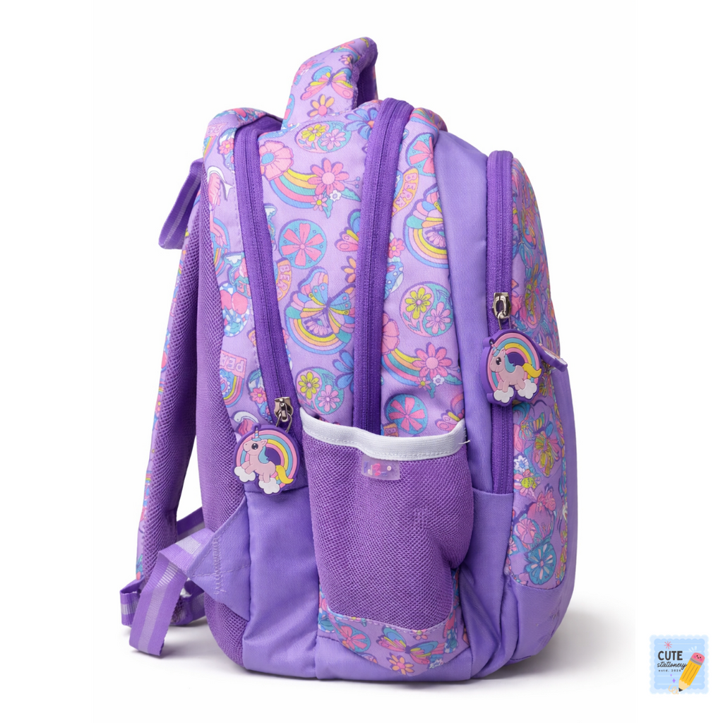 Mad Bee Kids Backpack (Purple 16 Inches) Best for 1st to 3rd Class Kids