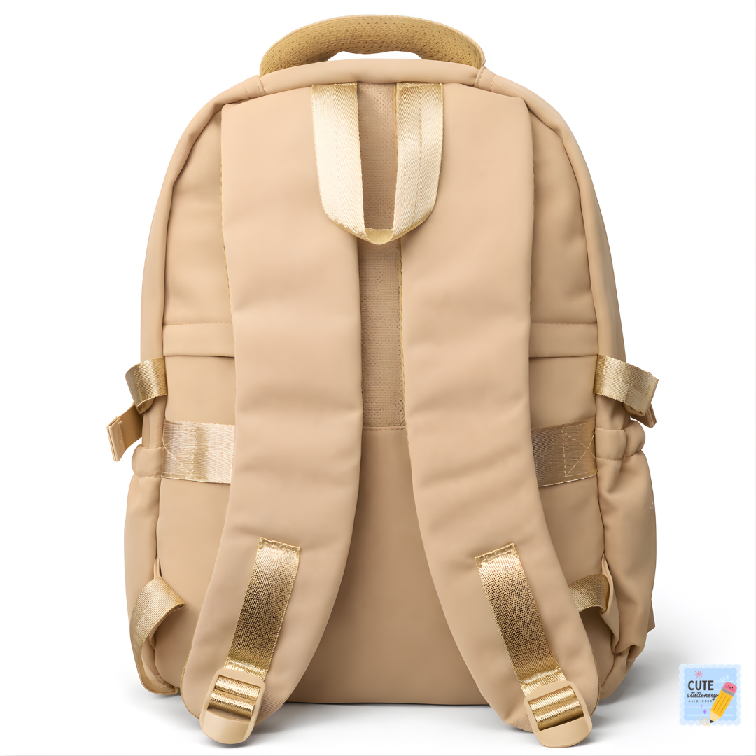 DDYINUO Cute fish Backpack (Light Brown 18 Inches)