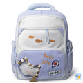 DDYINUO Cute Cloud Theme Backpack (Light Blue 18 Inches)