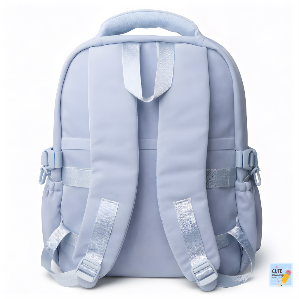 DDYINUO Cute Cloud Theme Backpack (Light Blue 18 Inches)