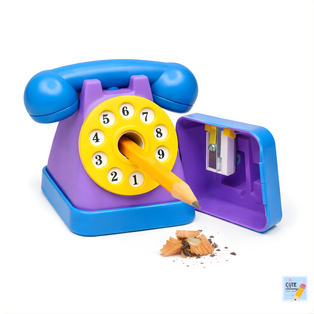 Cute Telephone Design Sharpener for Kids | Fun Pencil Sharpener for School & Birthday Return Gifts