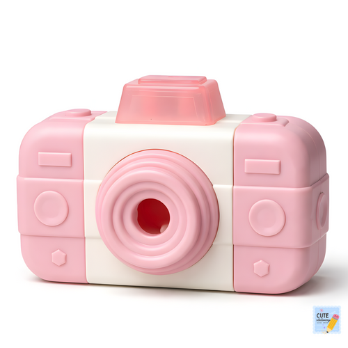 3-in-1 Camera Sharpener With Clean Roller & Eraser for Kids