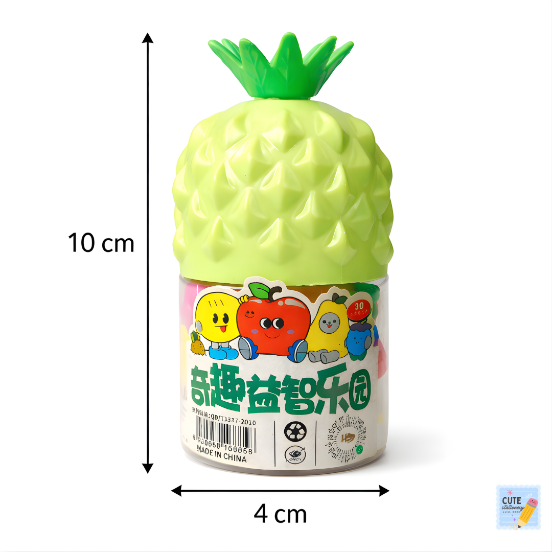 12 Pcs Cute Fruit Eraser Set – Fun & Perfect for Kids