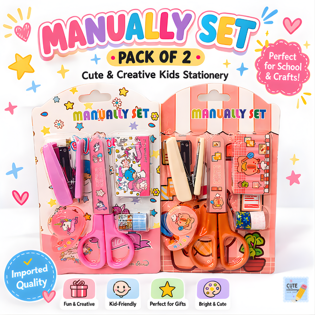 Unicorn Stationery Set – Cute & Compact (Pack Of 2)