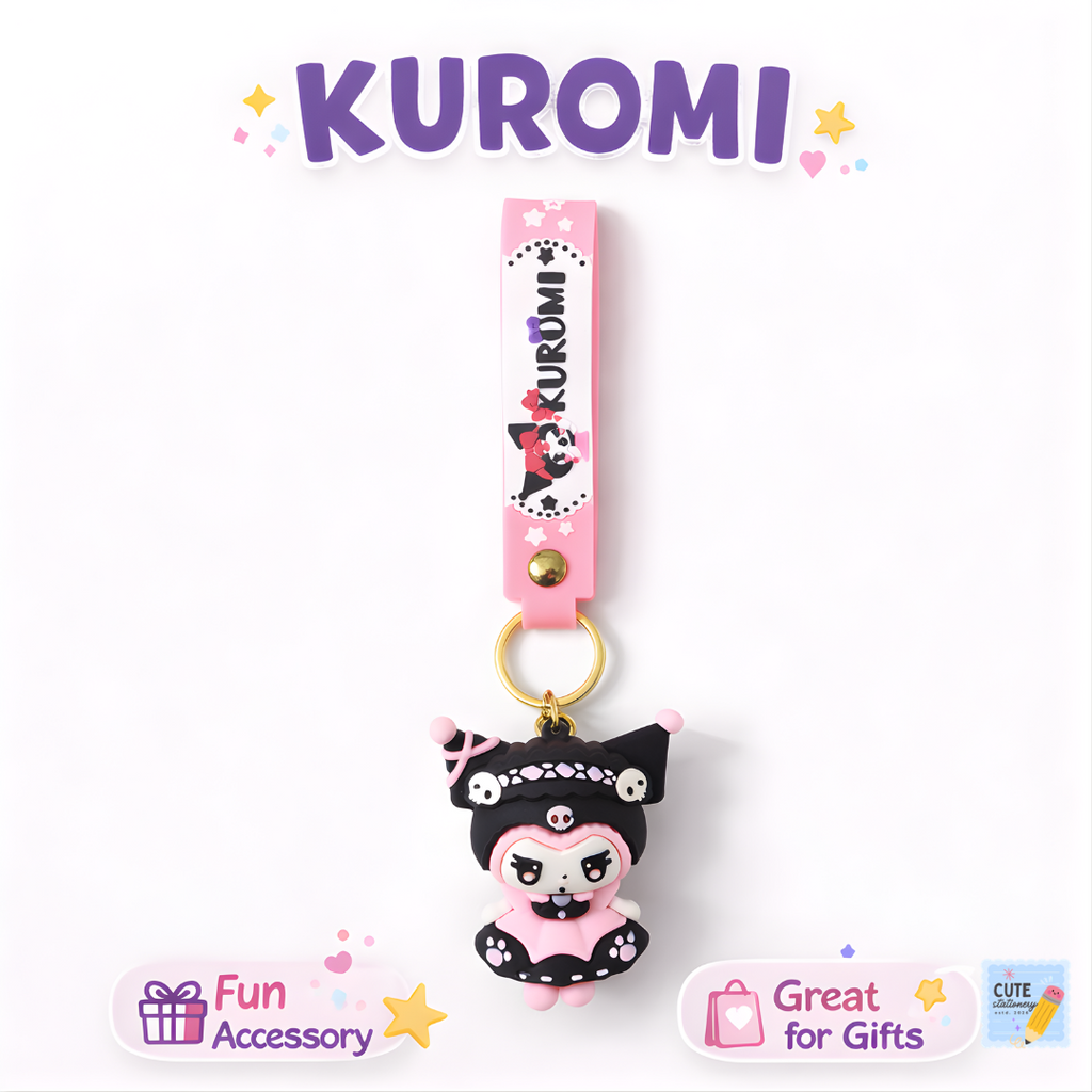 Cute Kuromi Keychain Fun Collectible for Girls