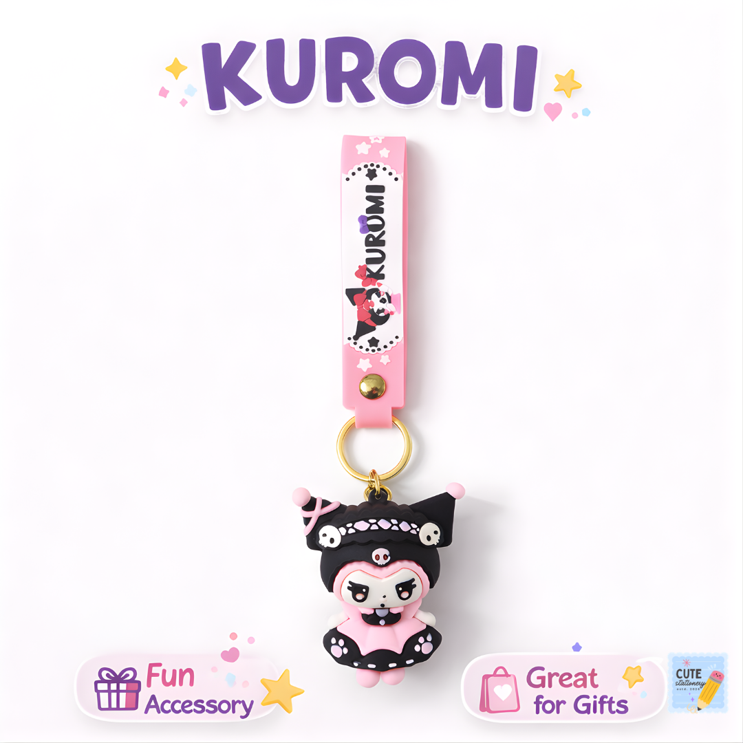 Cute Kuromi Keychain Fun Collectible for Girls