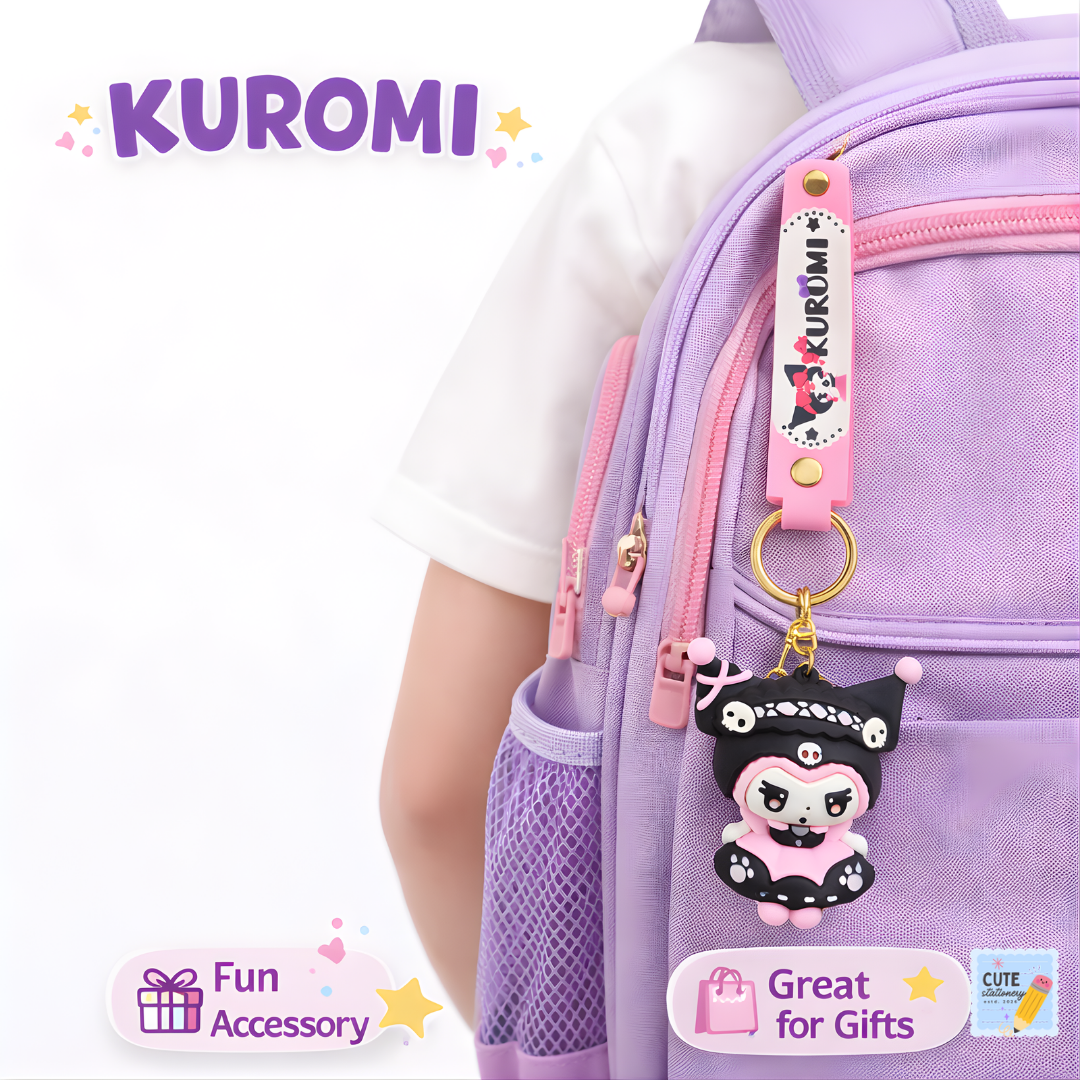 Cute Kuromi Keychain Fun Collectible for Girls