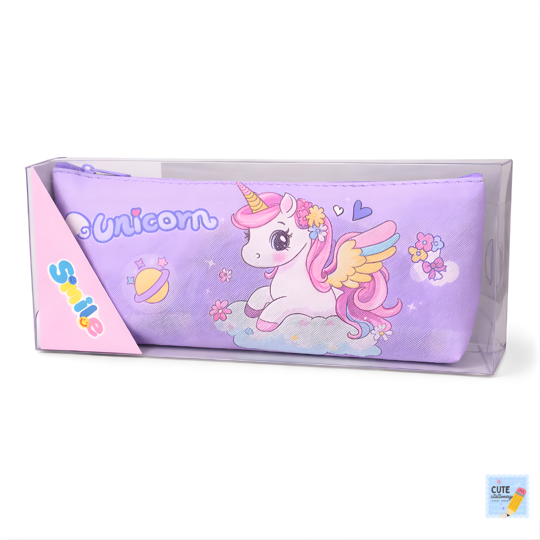 Cute Unicorn Theme Pencil Pouch Stylish & Multi Purpose
