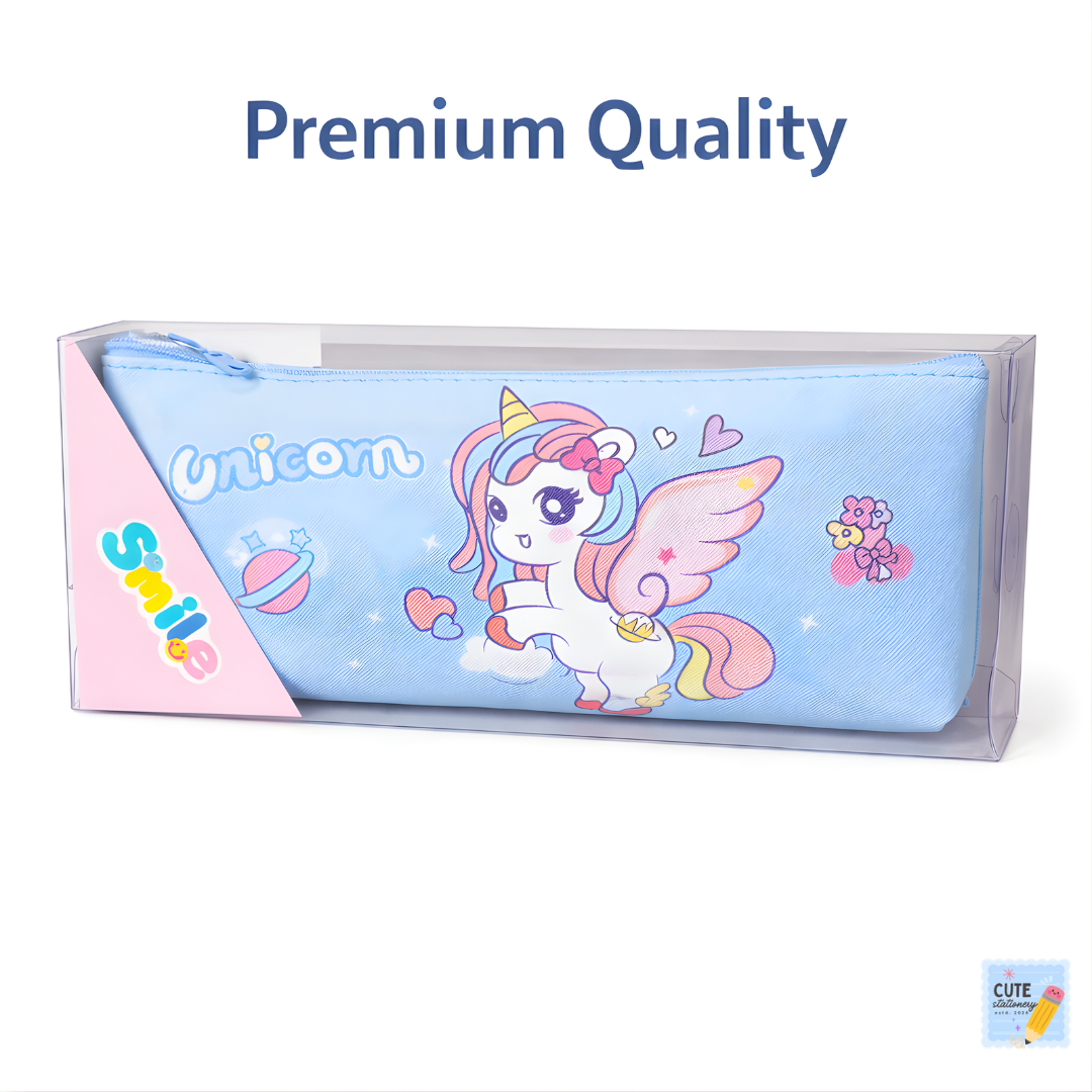 Cute Unicorn Theme Pencil Pouch Stylish & Multi Purpose