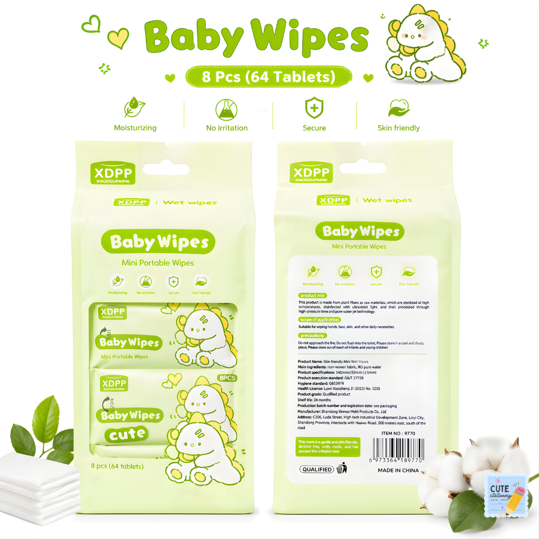 Mini Wet Wipes | Travel Pack | Pumping Bag Friendly