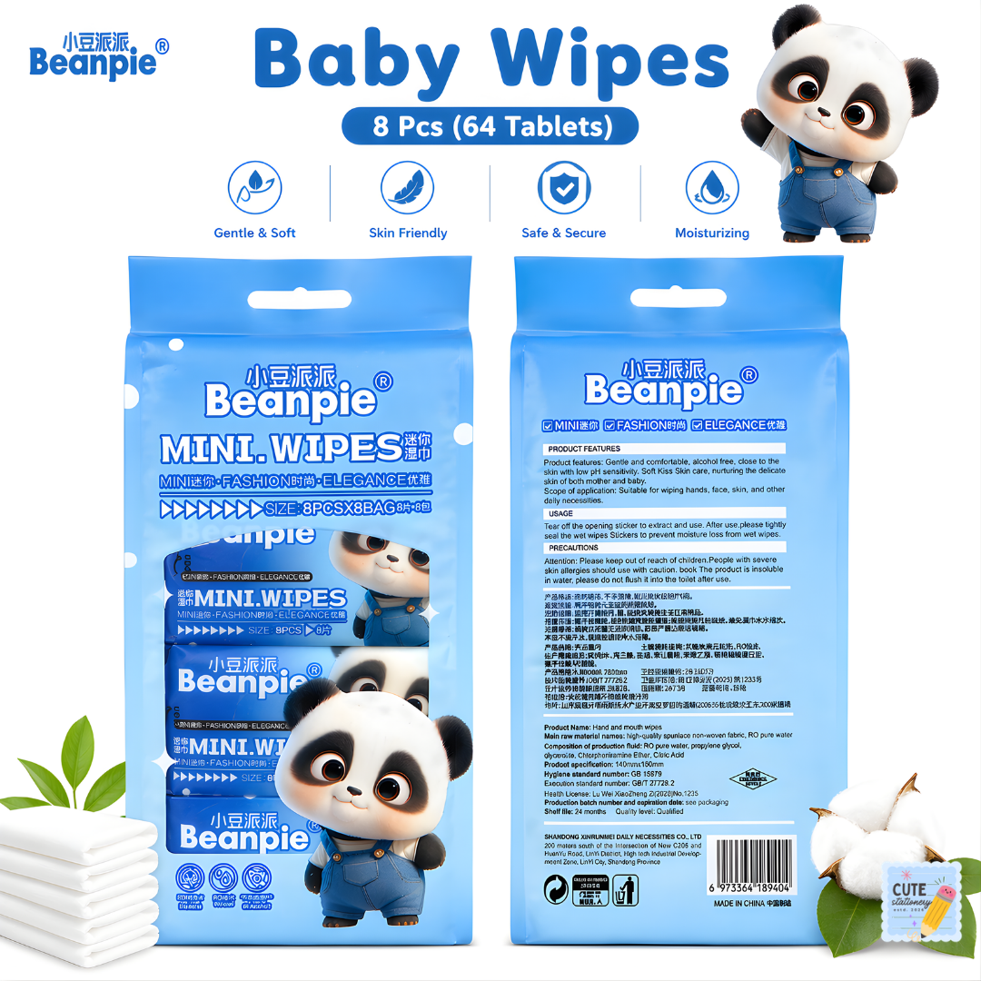 Mini Wet Wipes | Travel Pack | Pumping Bag Friendly