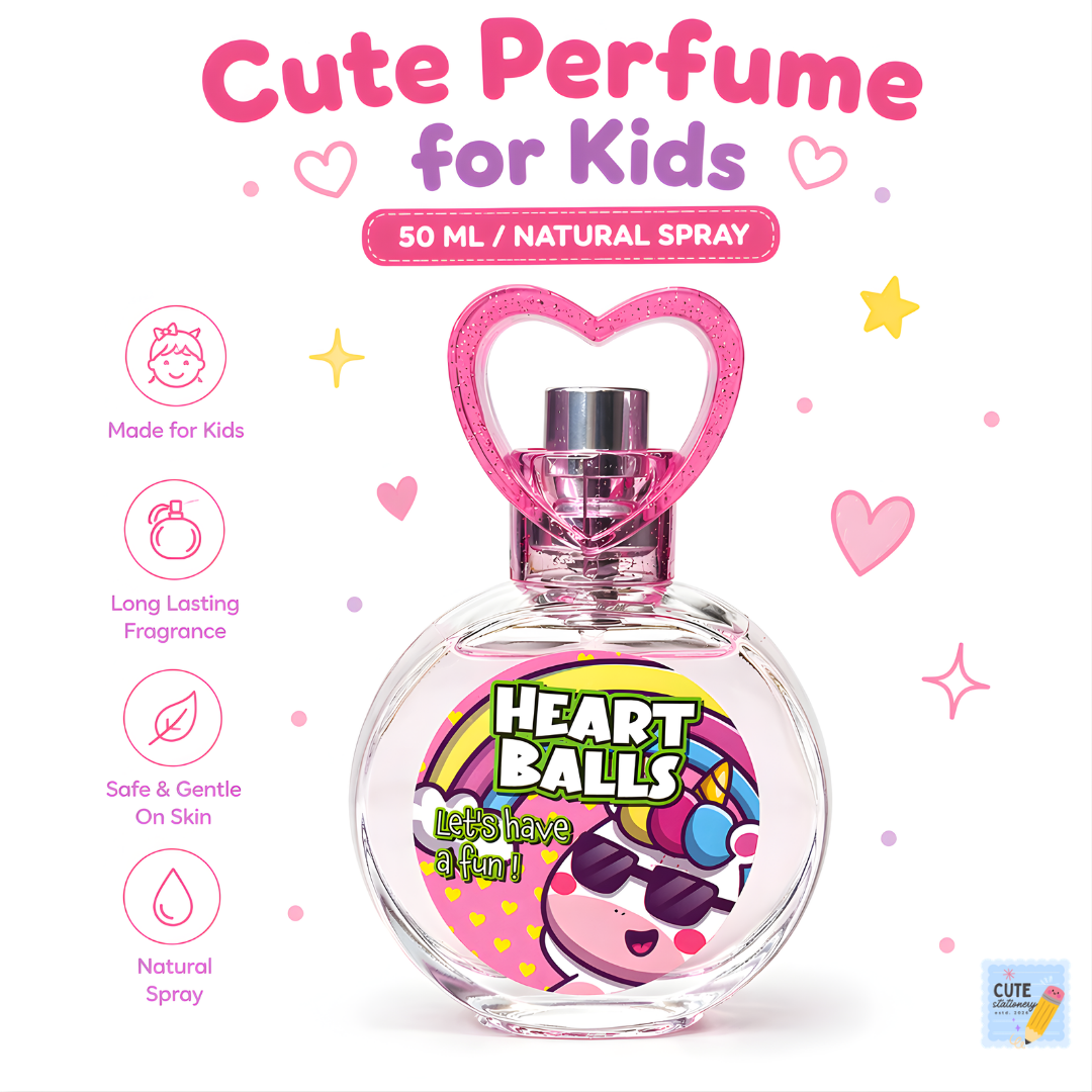 Kids Heart Balls Eau De Toilette Perfume – 50 ml (Pink)