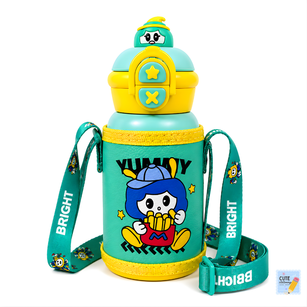 Kids Thermos Stainless Steel Hot & Cold Water Bottle (500 ML)
