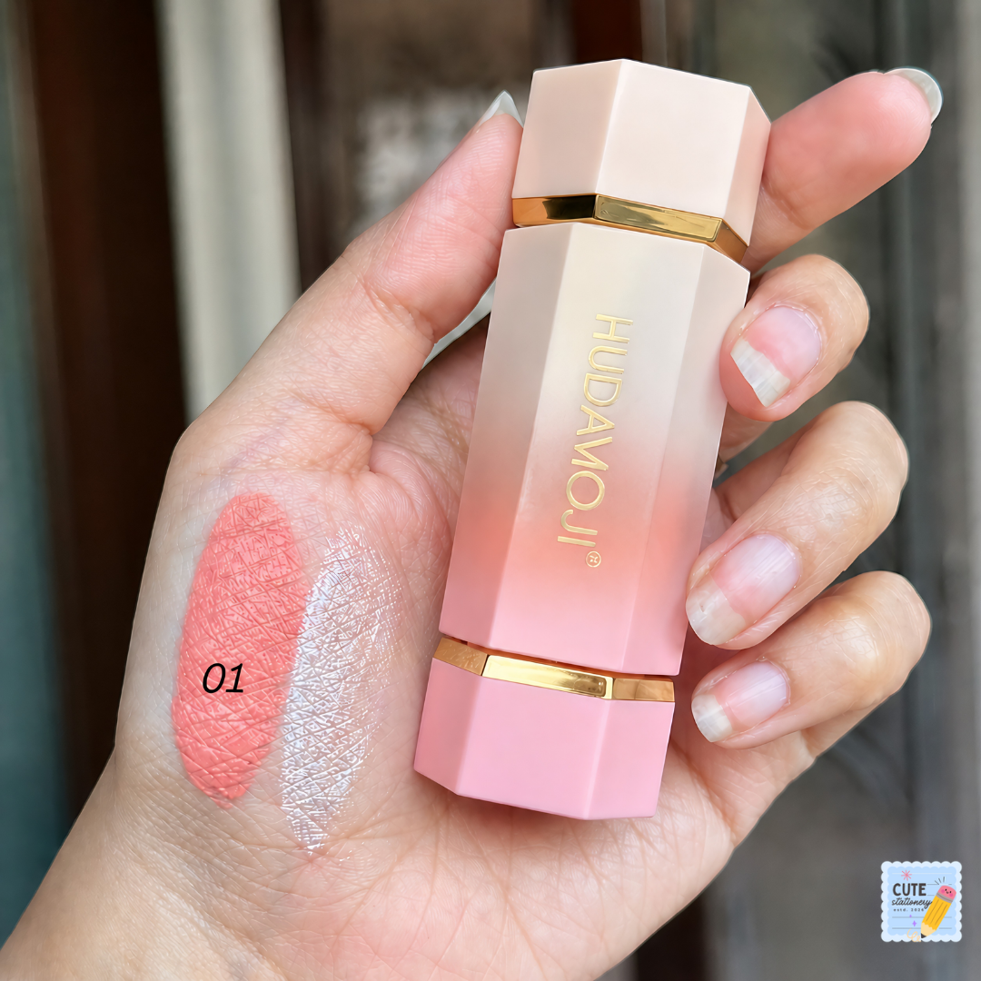 Hudamoji 2 in 1 Liquid Blush + Highlighter