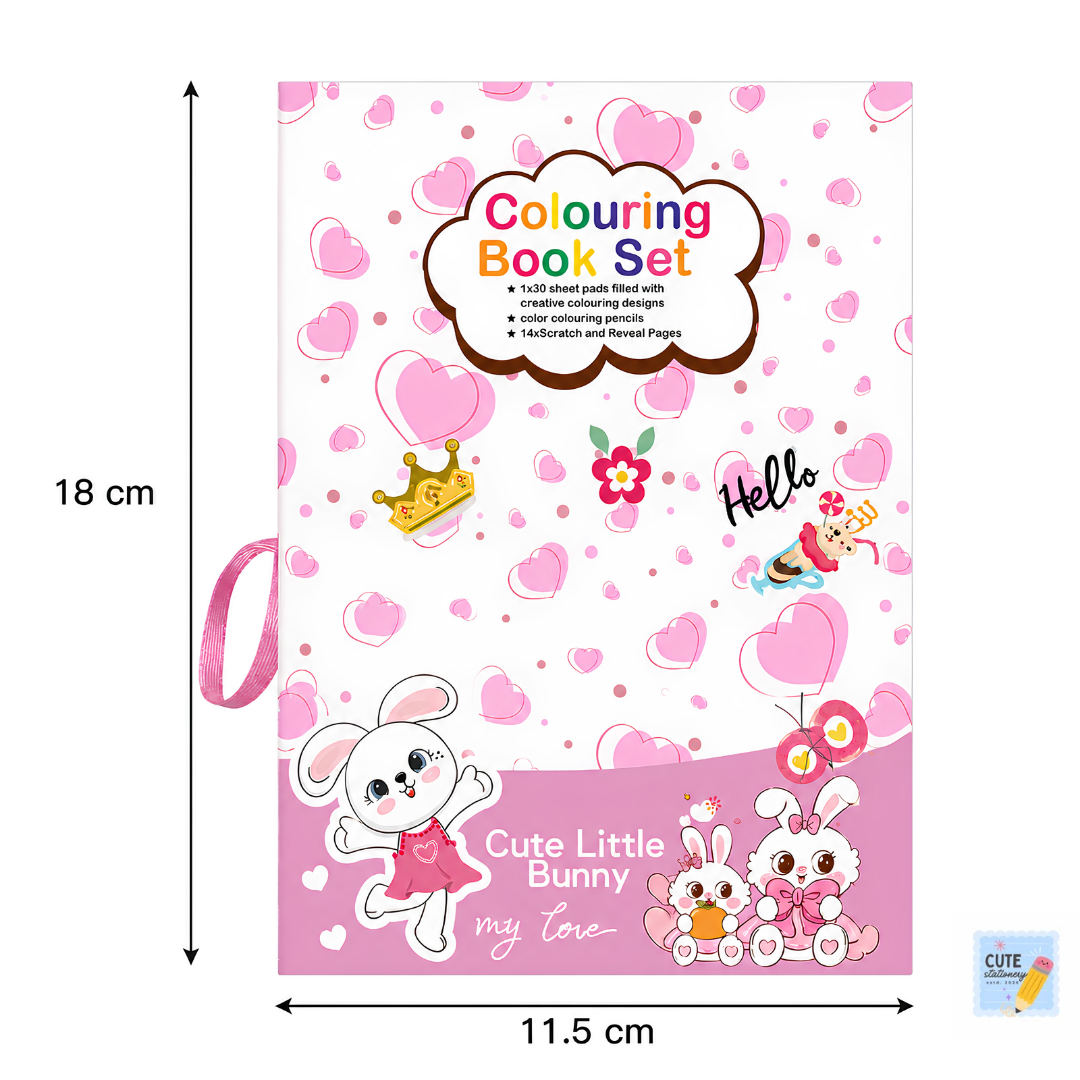 Kid's Coloring & Scratch Art Book Set