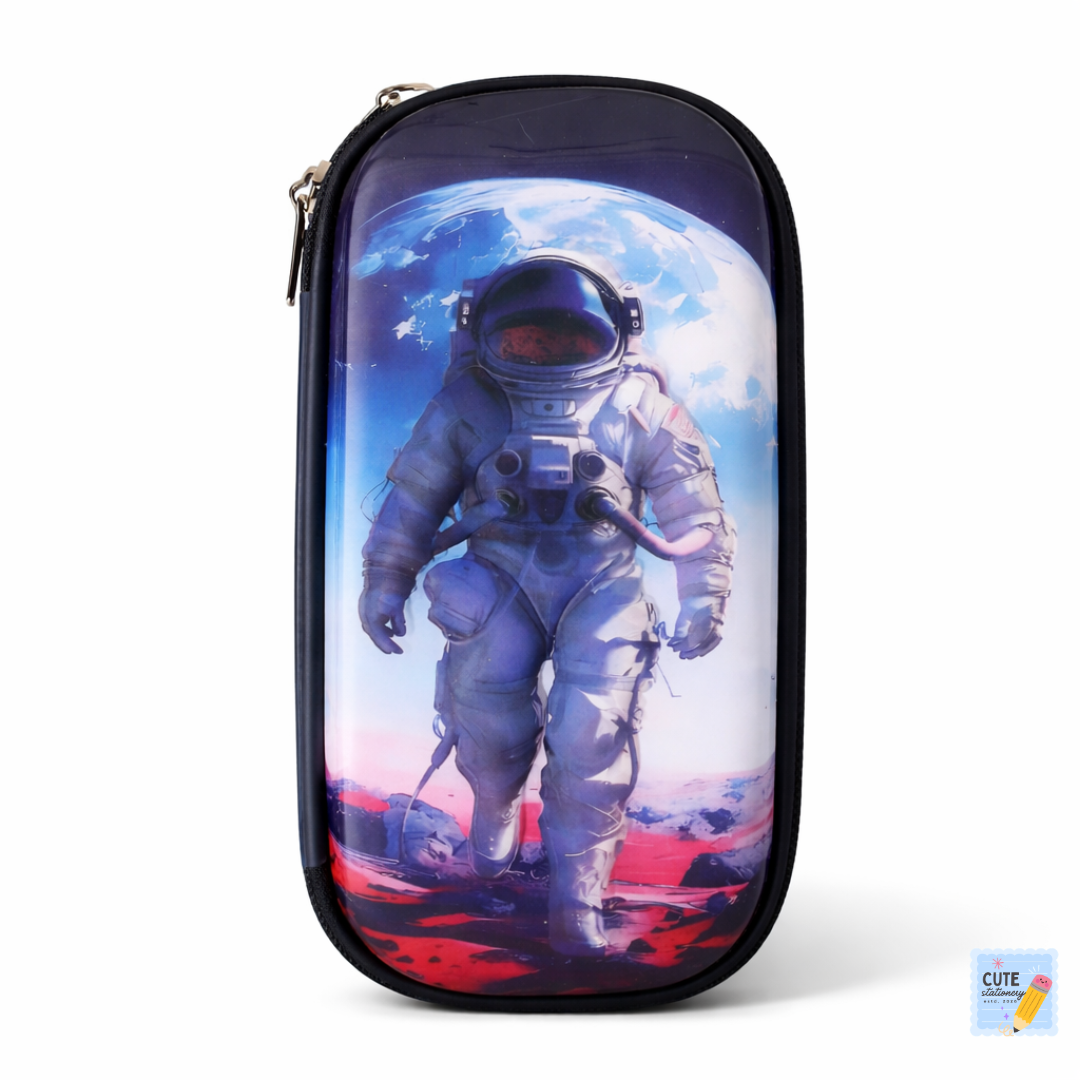 3D Space Astronaut Pencil Case – Large Capacity School Pouch for Kid