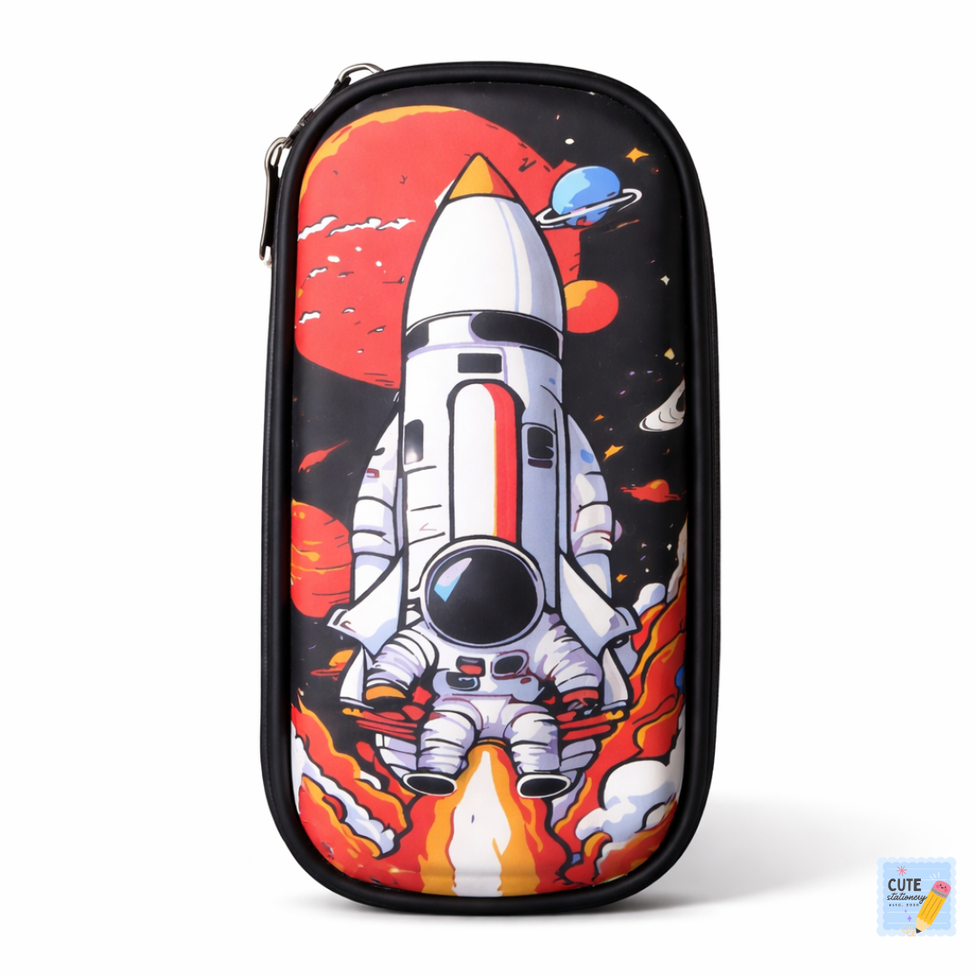 3D Space Astronaut Pencil Case – Large Capacity School Pouch for Kid