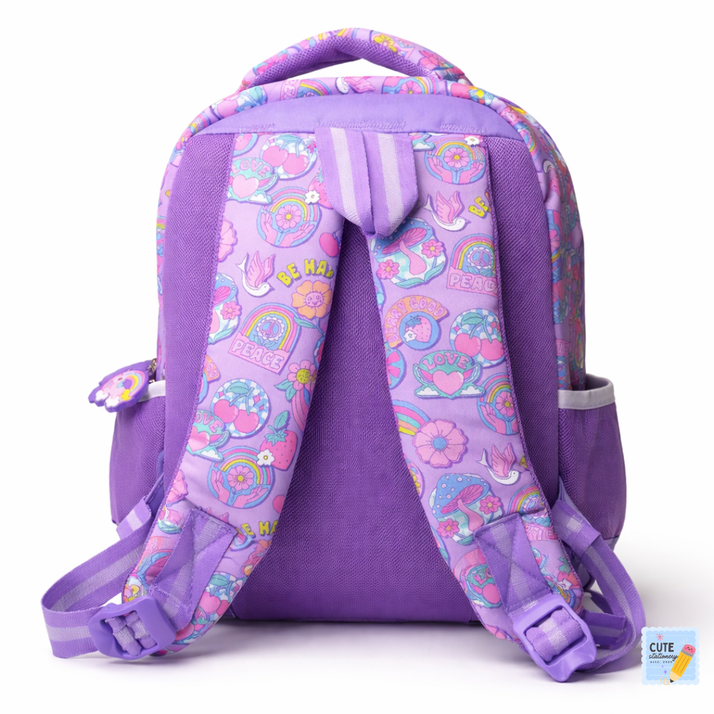 Mad Bee Kids Backpack (Purple 16 Inches) Best for 1st to 3rd Class Kids