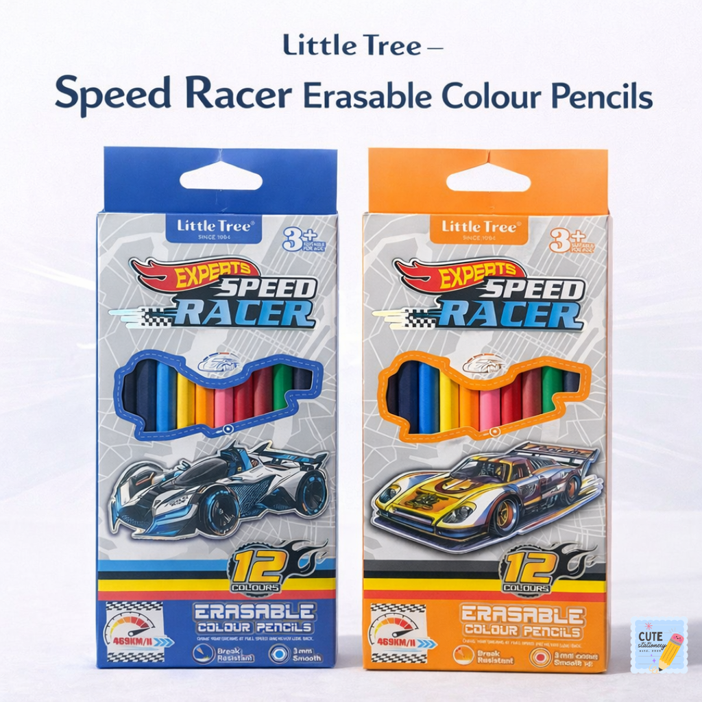 Speed Racer Erasable Color Pencils | Little Tree – Since 1994