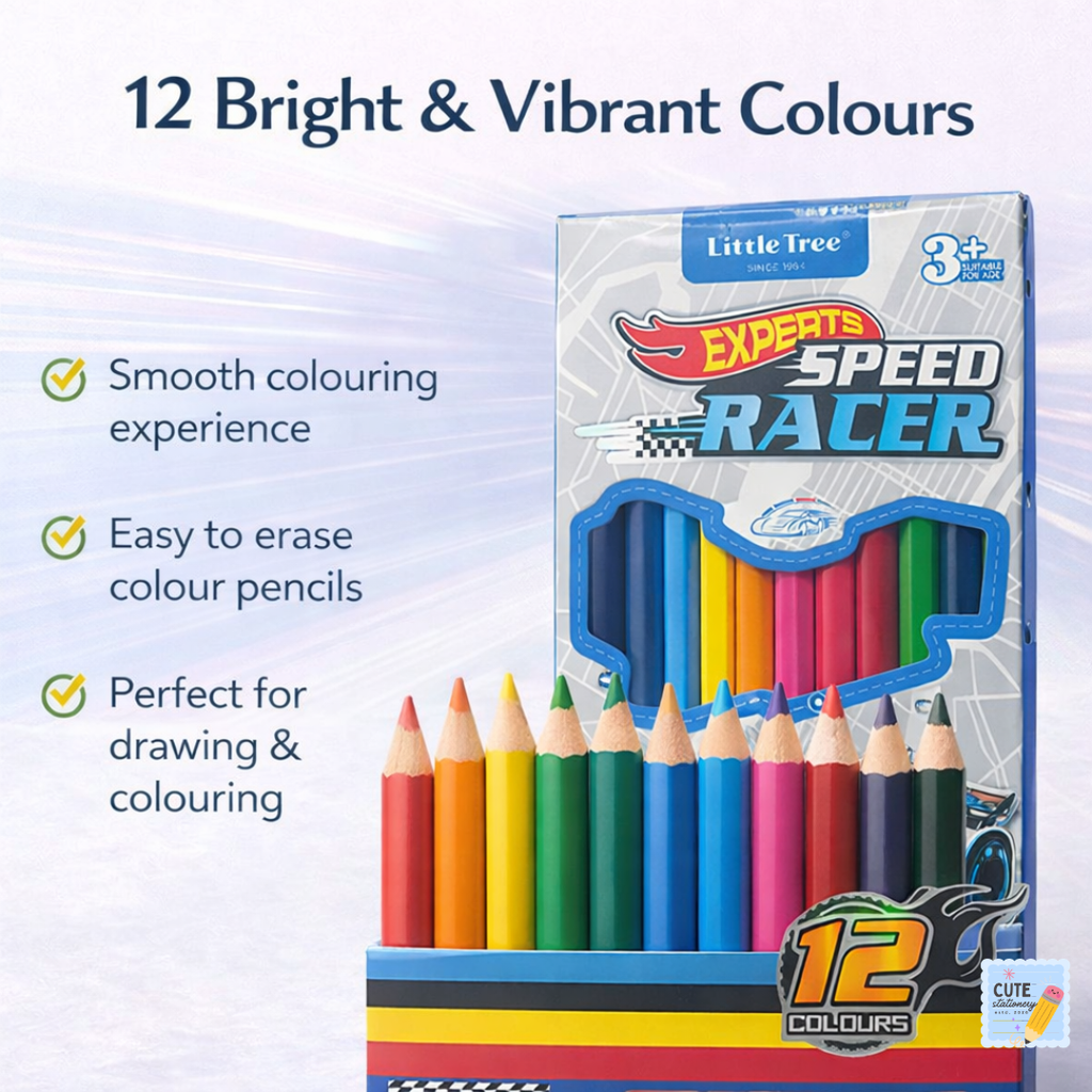 Speed Racer Erasable Color Pencils | Little Tree – Since 1994