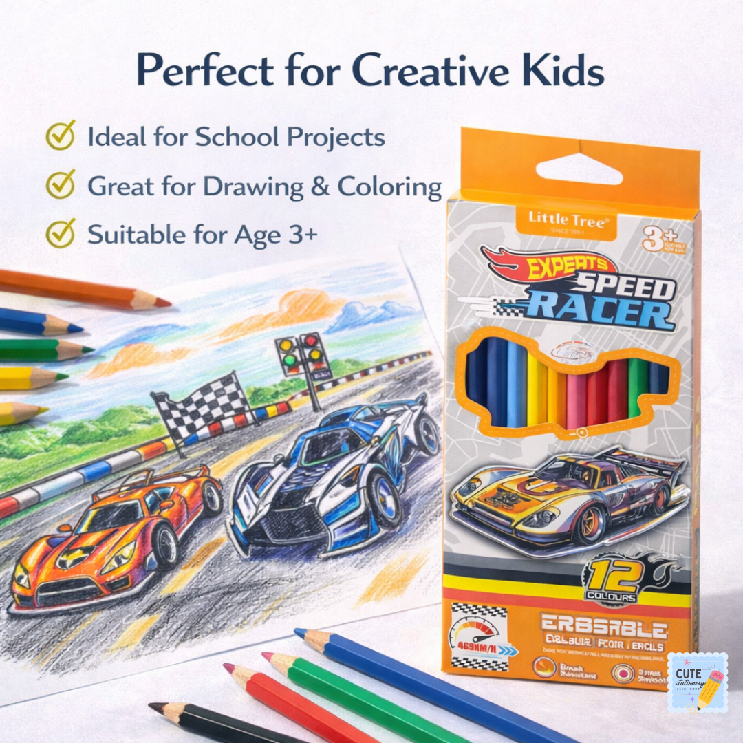 Speed Racer Erasable Color Pencils | Little Tree – Since 1994