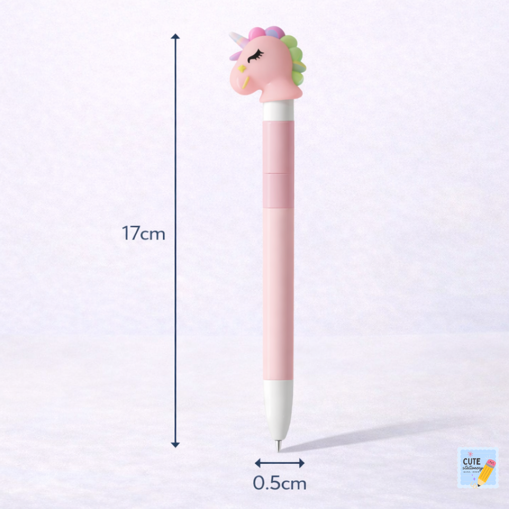Unicorn Cartoon Gel Pen (Pack of 4)