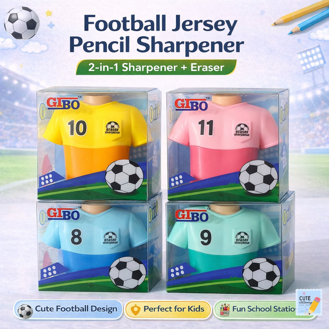 Football Jersey Pencil Sharpener (Pack of 2)
