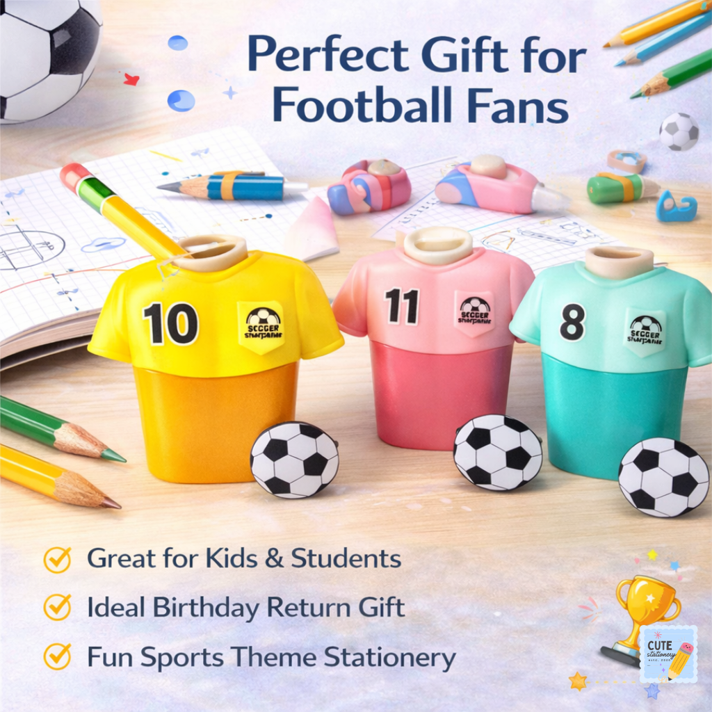 Football Jersey Pencil Sharpener (Pack of 2)