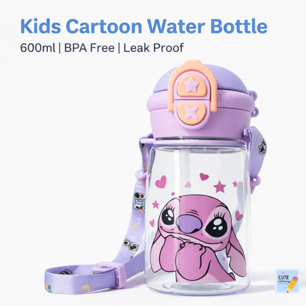 Kids Lilo & Stitch Sipper Water Bottle for kids | Multicolor