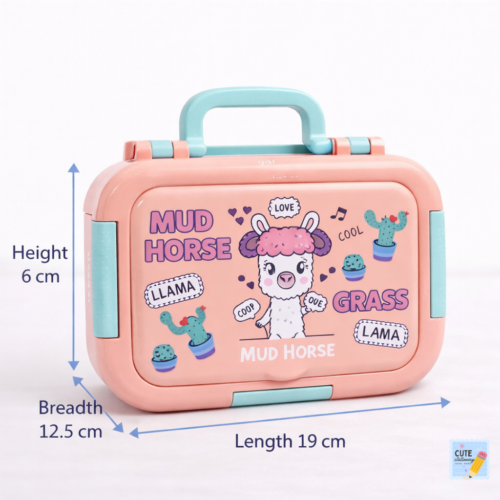 Kids Lunch Box Stainless Steel 3 Compartment | Leak-Proof Bento Tiffin | School, Picnic & Travel