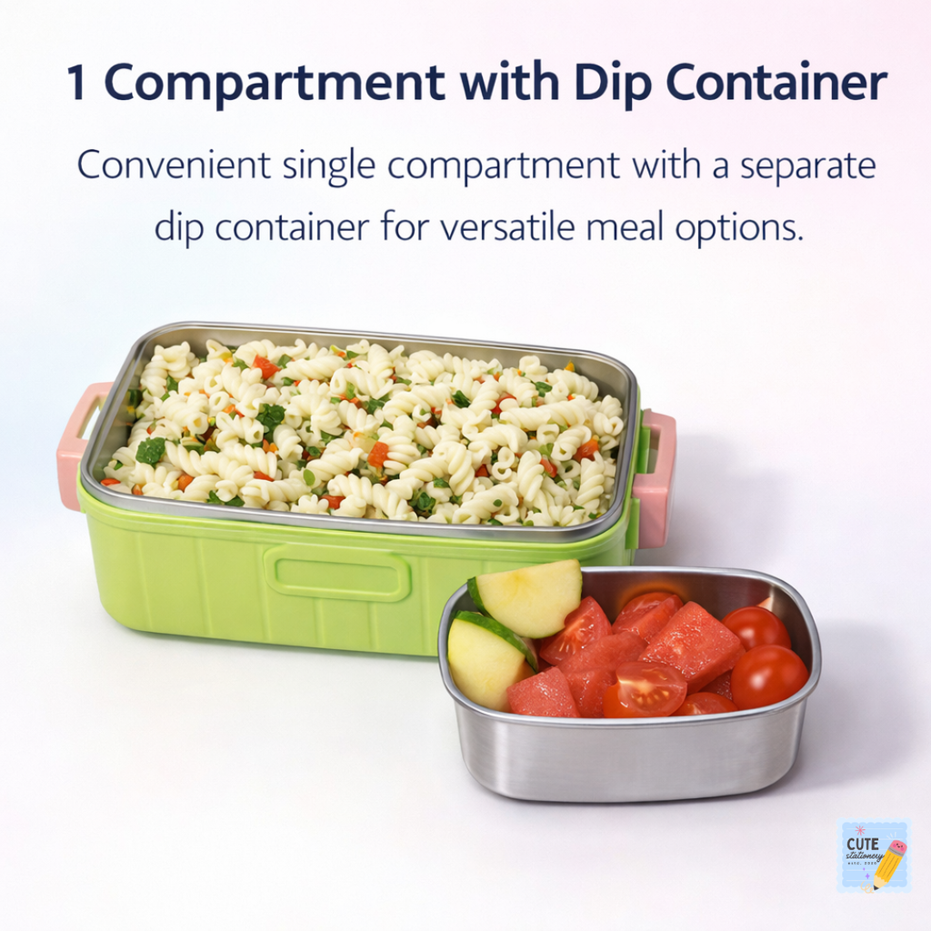 Stainless Steel Cartoon Lunch Box (Cute, Safe & Durable)